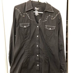 Rock 47 by Wrangler Pearl Snap Shirt ⭐️